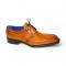 Emilio Franco "Lando" Gold Genuine Italian Calf Leather Lace-Up Dress Shoes.